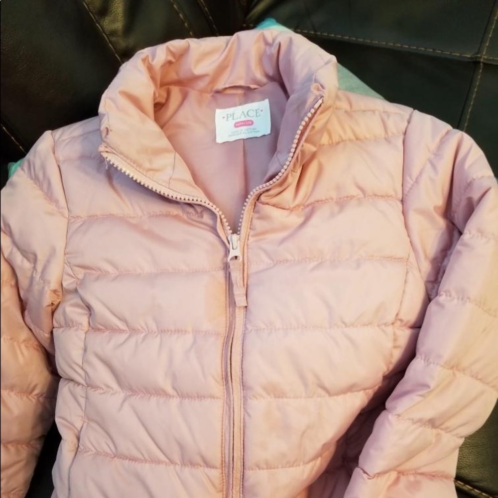 7-8 girls puffer coat lightly used